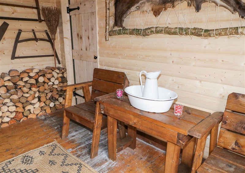 This is the living room at Bear Claw Lodge, Castlerock