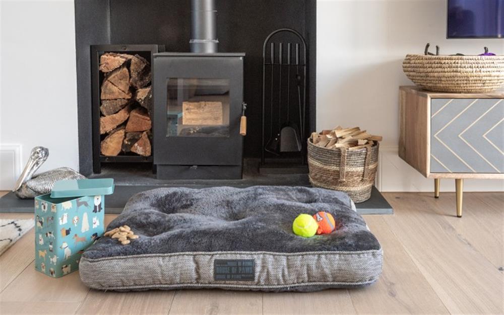 Luxury for doggies!  at Bear Cottage in Bigbury