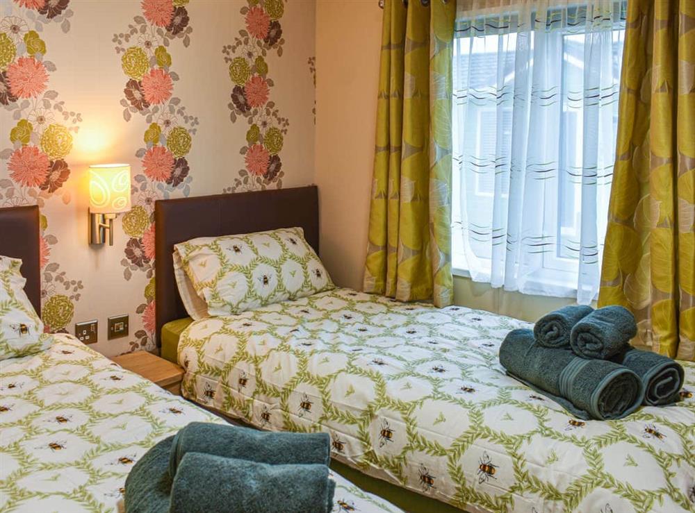 Twin bedroom at Bears Lodge in Moota, near Cockermouth, Cumbria