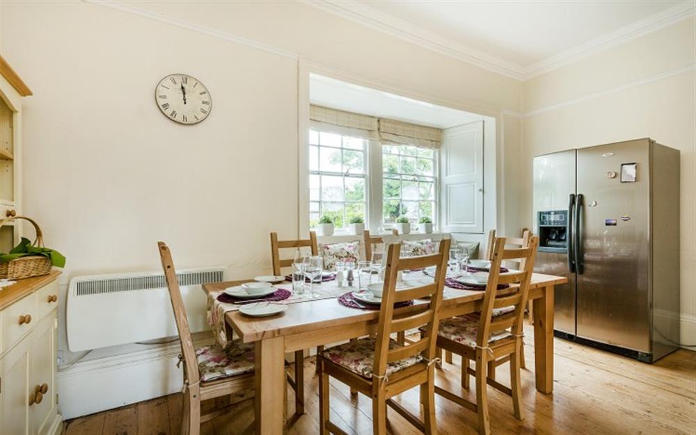 The dining table  at Bearscombe Farm West Wing in Kingsbridge
