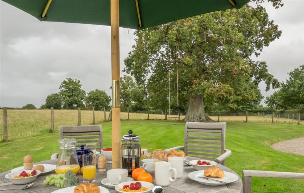 Enjoy lunch with a view at Bearwood Cottage, Pembridge