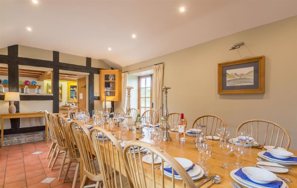 Dining room at Bearwood House, Pembridge