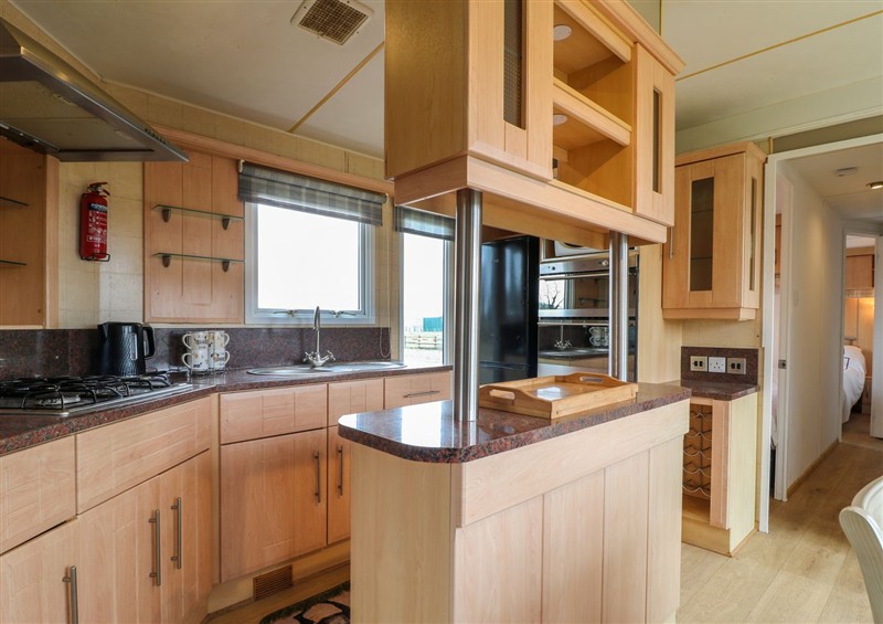 Kitchen at Beatrices Static Caravan, Spalding