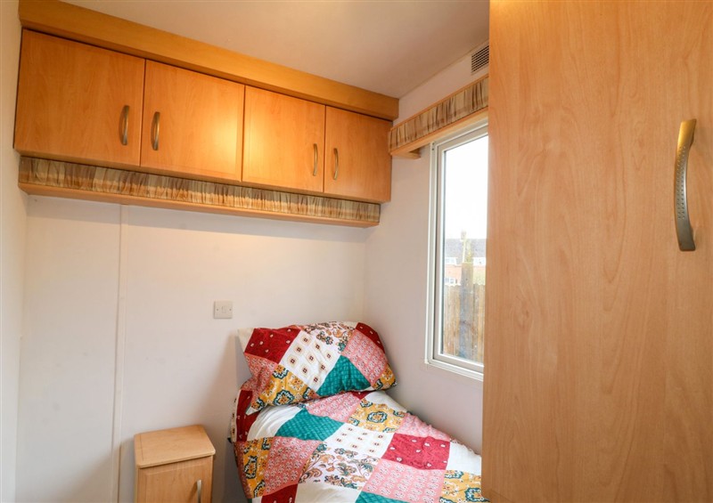 One of the bedrooms at Beatrices Static Caravan, Spalding