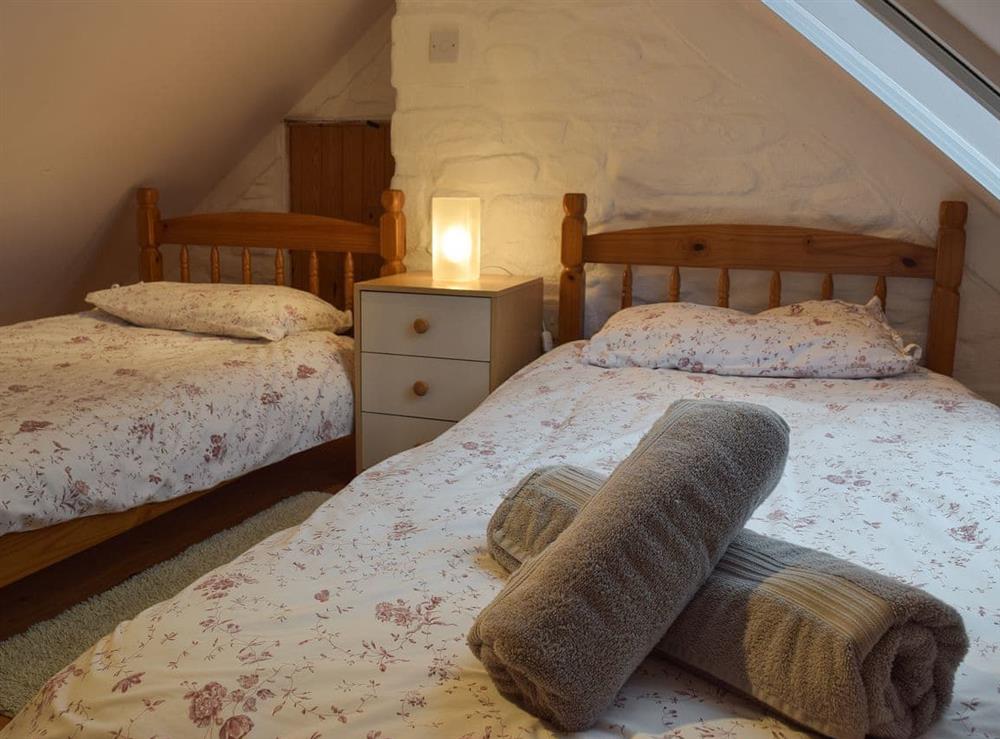 Twin bedroom at Beats Cottage in Houghton, near Haverfordwest, Dyfed