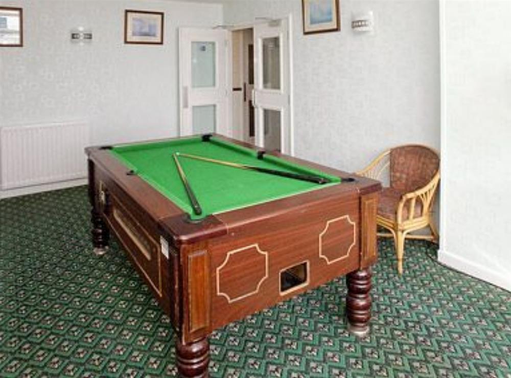 Games room at Trinity, 