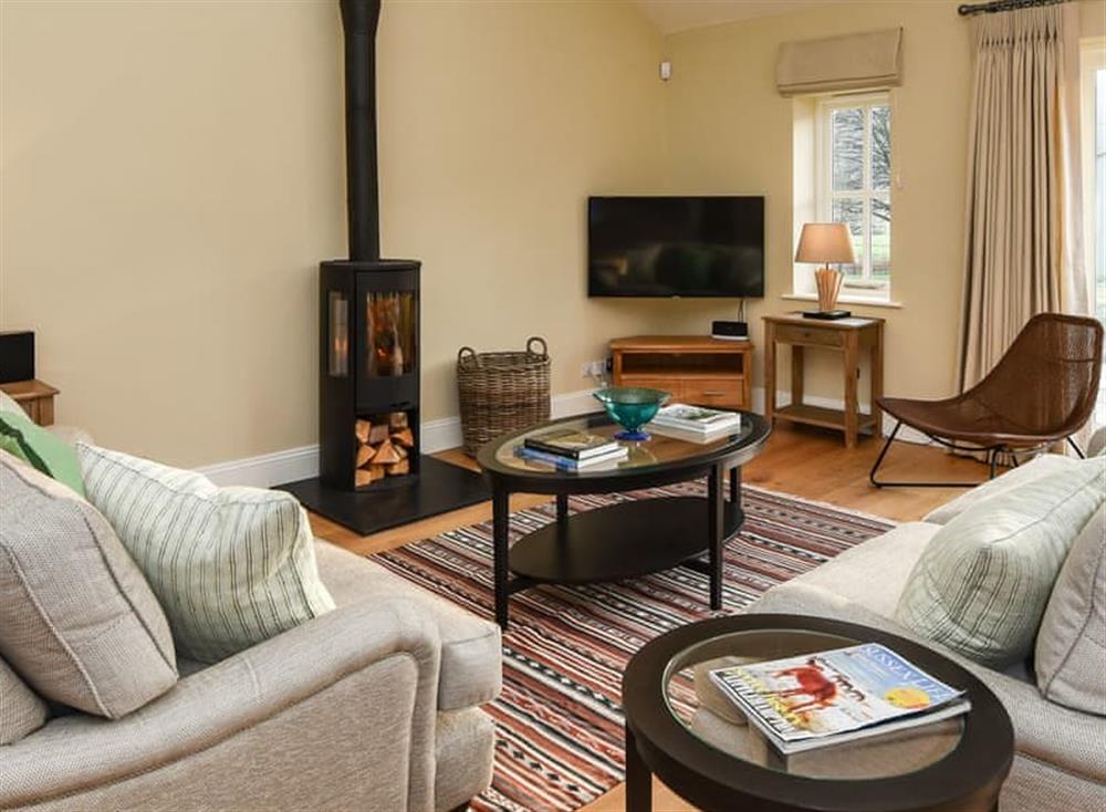 Living area at Beaufort Dairy in West Burton, England
