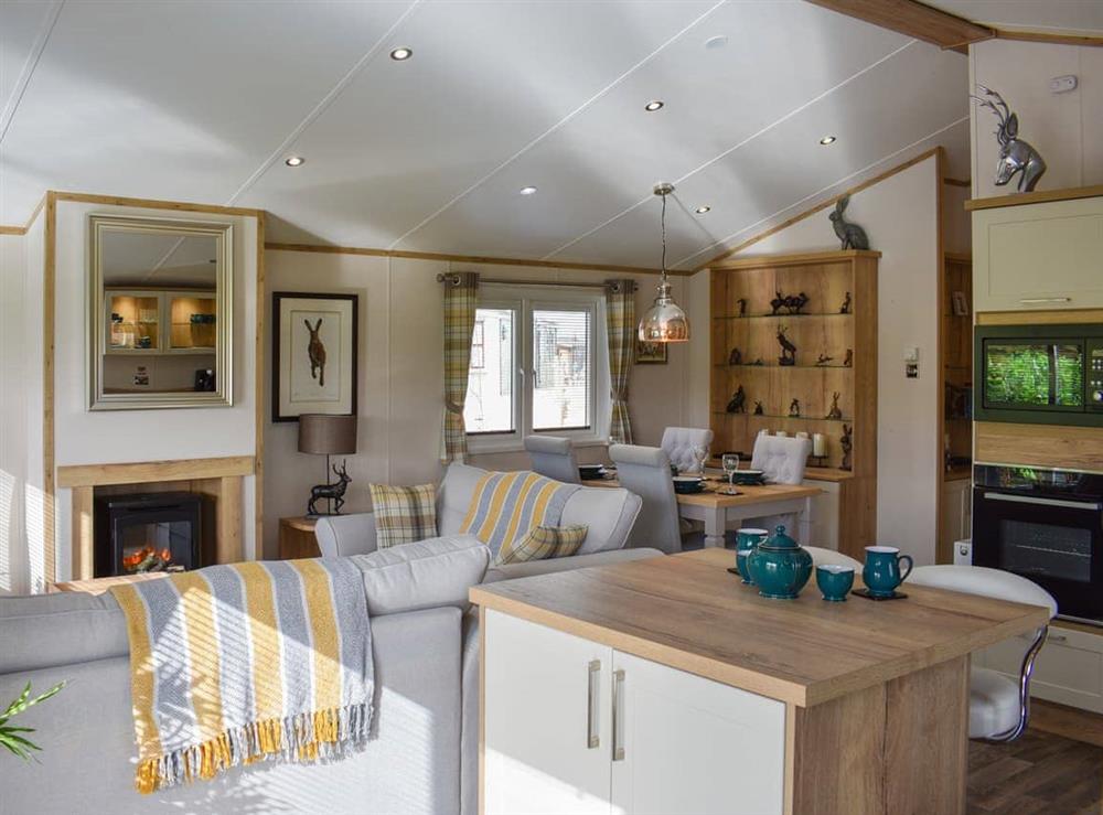 Living area at Beaumont Lodge in Moota, near Cockermouth, Cumbria