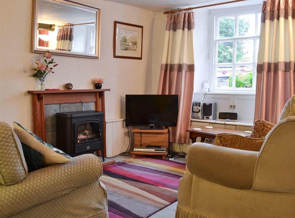 Cosy living room at Beck Cottage in Ambleside, Cumbria