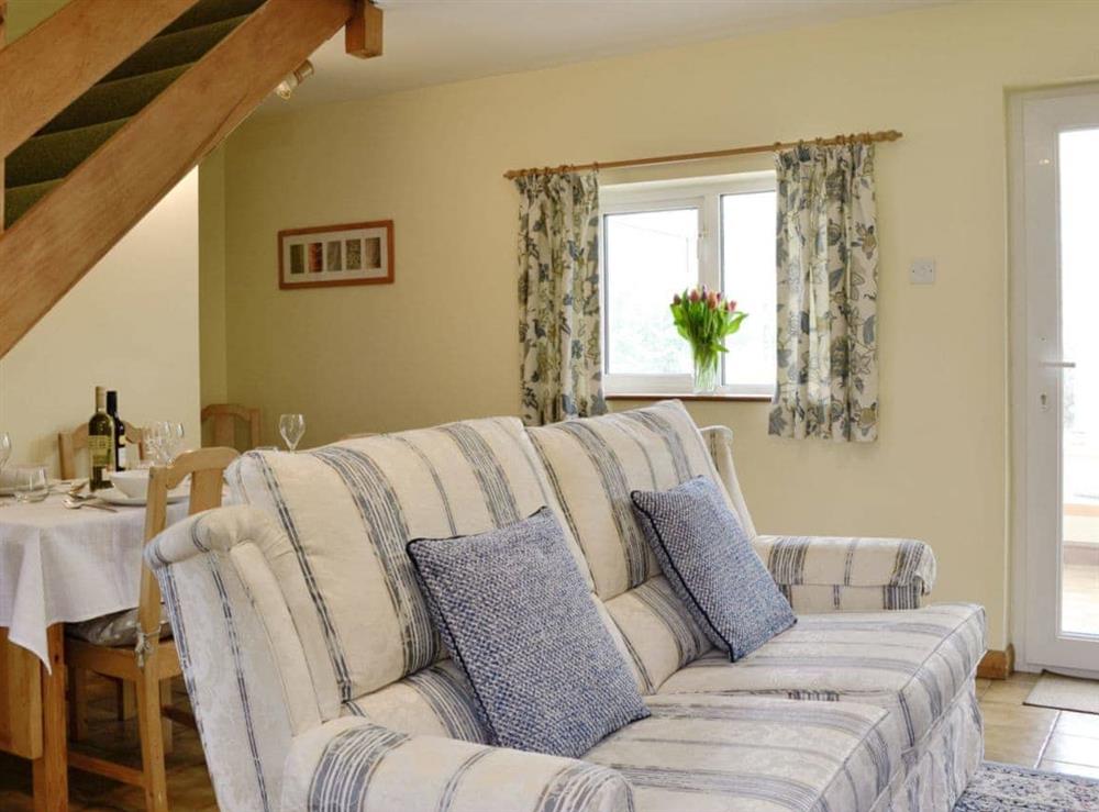 Comfy living/ diing room at Beck Cottage in Croasdale, near Ennerdale Lake, Cumbria