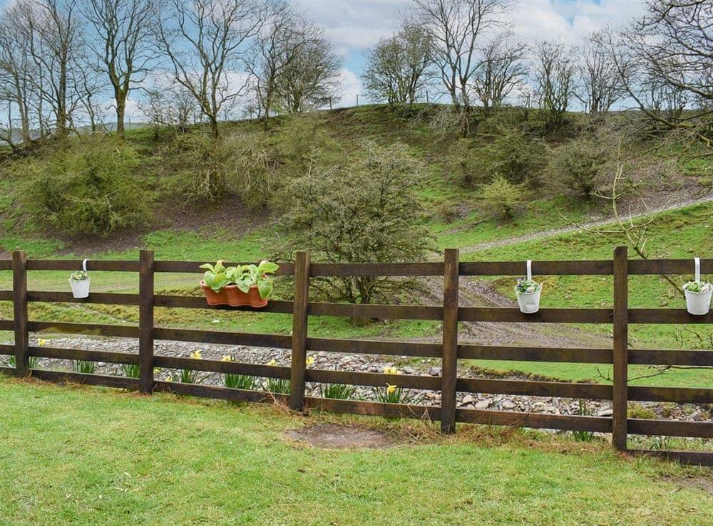 Garden at Beck Foot Cottage in Sedbergh, Cumbria