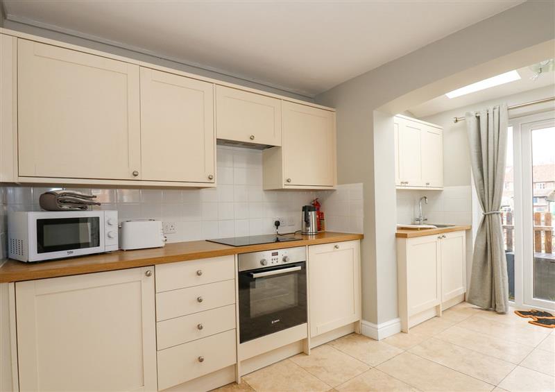 This is the kitchen at Beck View, Sheringham