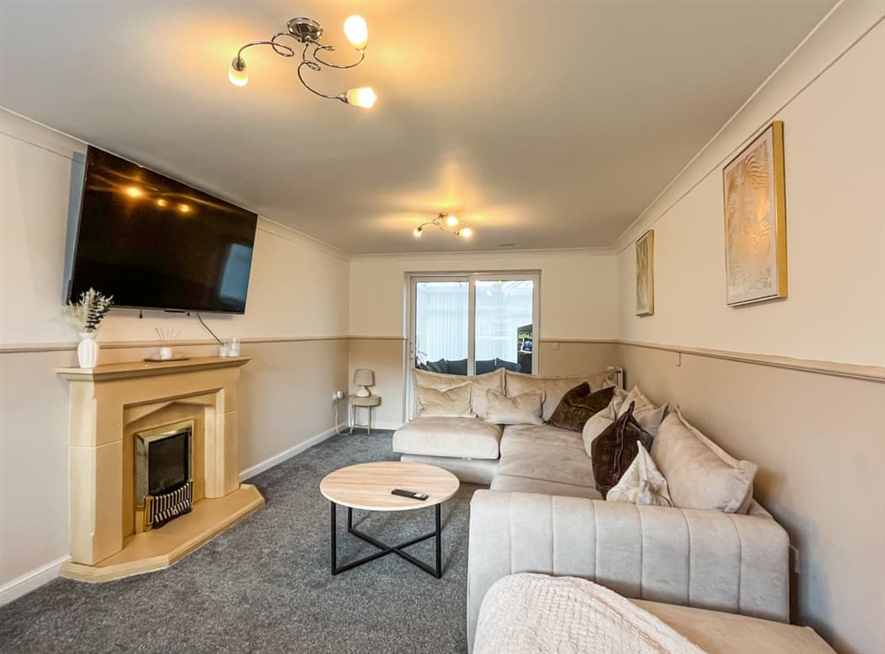 Living area at Beckett Cottage in Rhos on Sea, near Colwyn Bay, Clwyd
