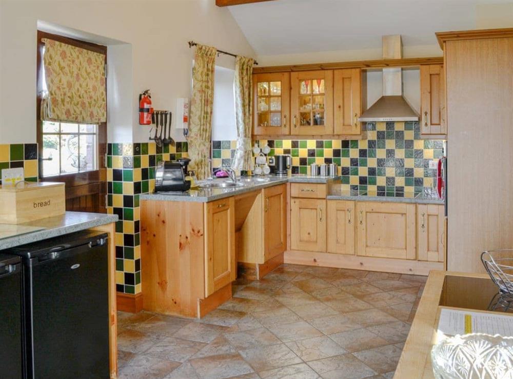 Well equipped kitchen at Beckside in Arkleby, Cumbria