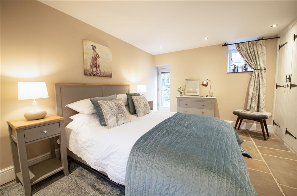 Ground floor: Bedroom one with its sumptuous 5ft king-size bed at Beckside at Ribba Hall Farm, Nr Leyburn, North Yorkshire
