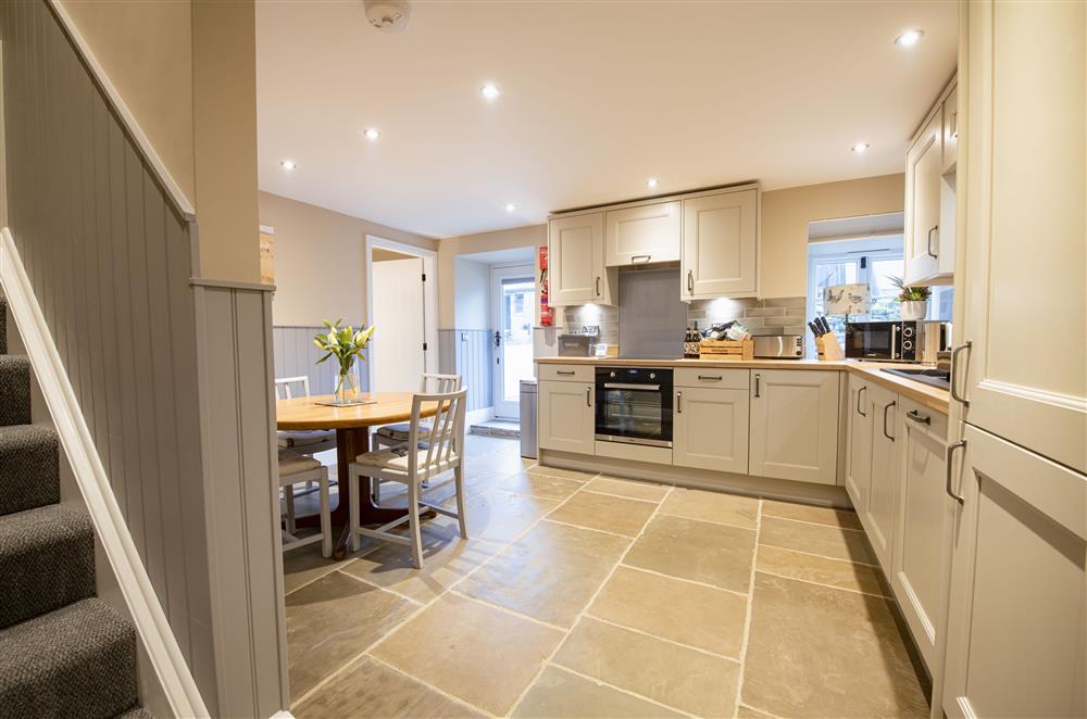 Ground floor:  The well-equipped kitchen with all you need to cook some delicious meals at Beckside at Ribba Hall Farm, Nr Leyburn, North Yorkshire