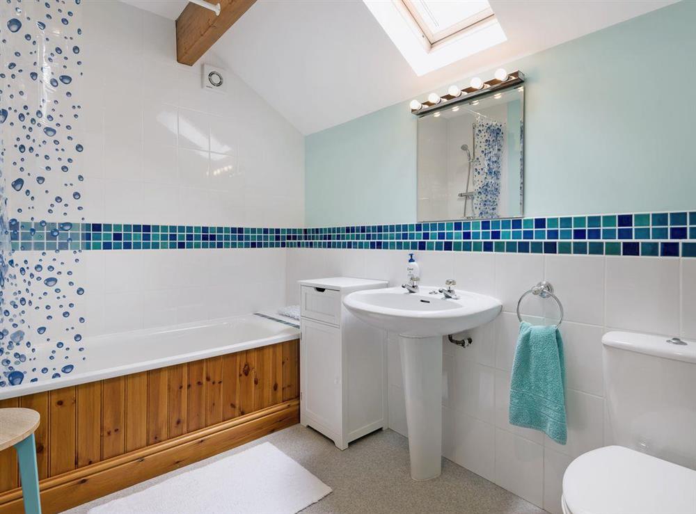 Well presented bathroom at Beckside Cottage in Orton, near Appleby, Cumbria
