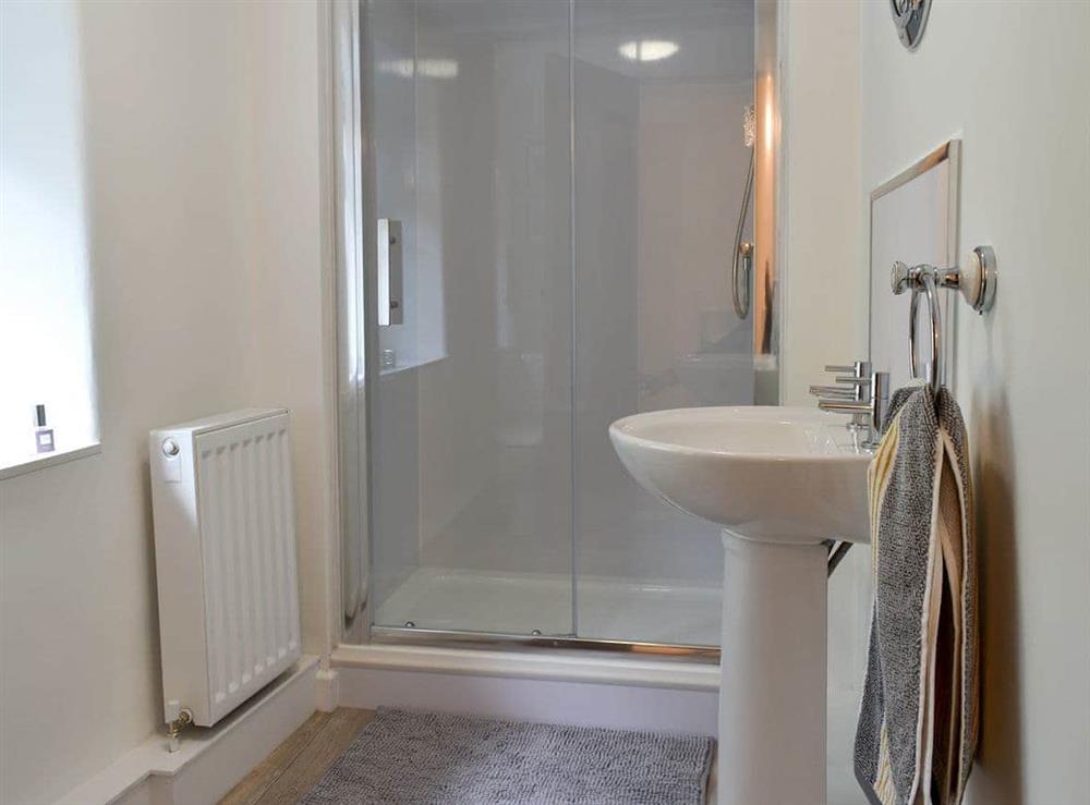 Shower room at Beckside Cottage in Silsden, West Yorkshire