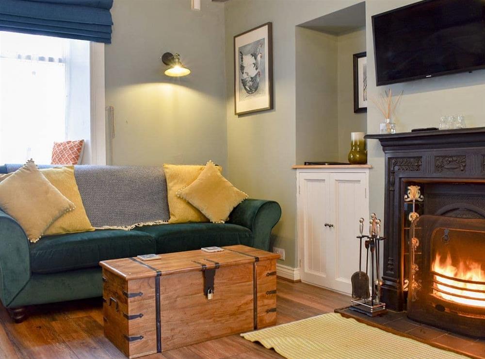 Living area at Beckview Cottage in Staithes , North Yorkshire