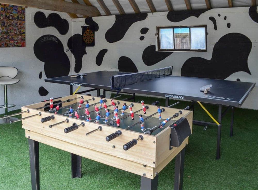 Shared games room at The Old Dairy, 