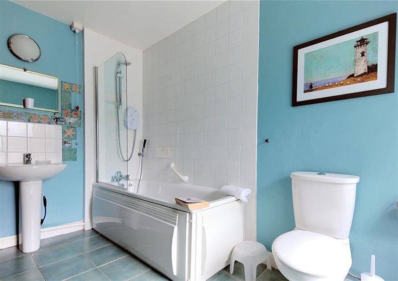 This is the bathroom at Bedrock, Lyme Regis