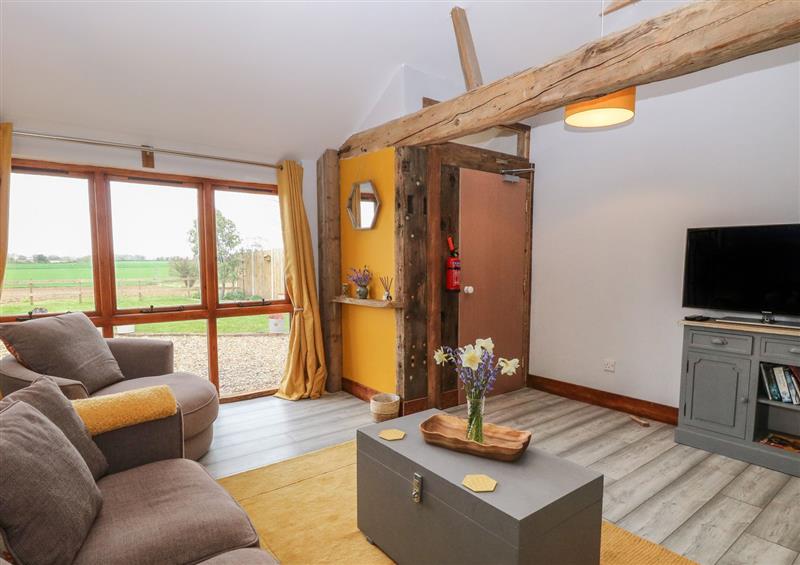 The living room at Bee Happy Barn, Beighton near Acle