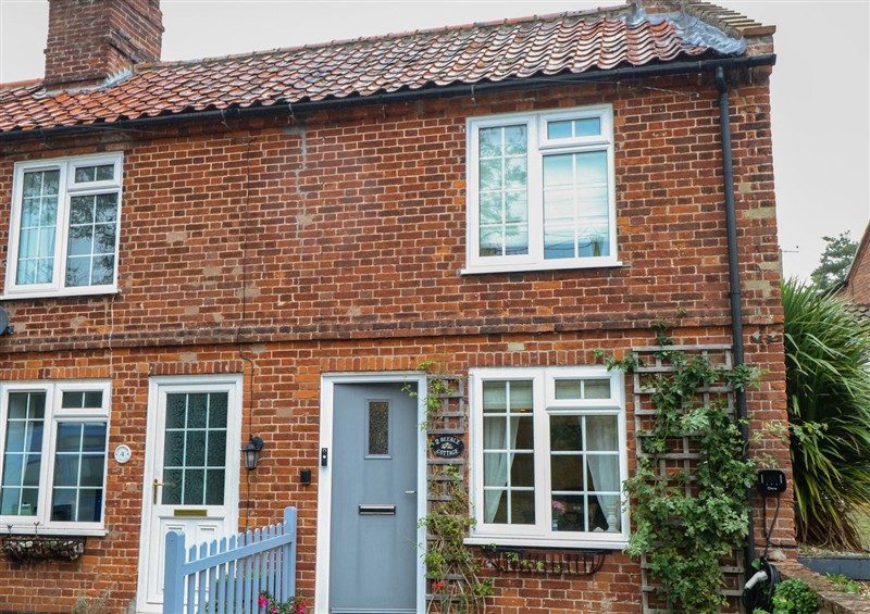 This is the setting of Beeble Cottage at Beeble Cottage, Sculthorpe near Fakenham