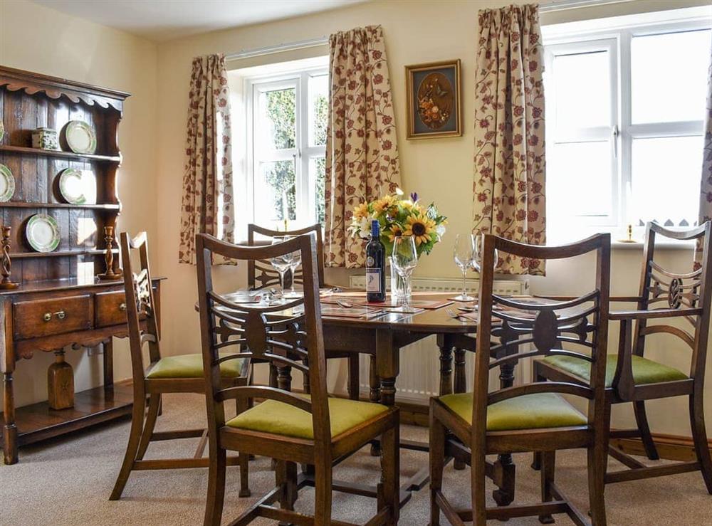 Dining room at Beech Cottage in Ashbourne, Derbyshire