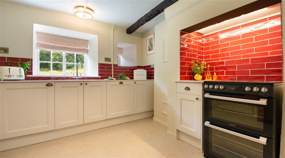 The kitchen at Beech Cottage in Bridport, Dorset