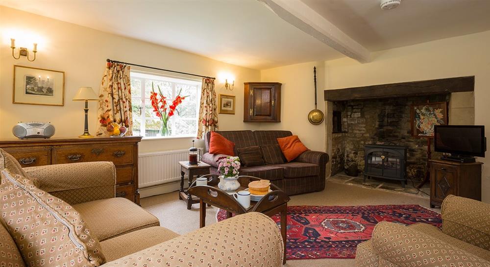 The sitting room at Beech Cottage in Bridport, Dorset