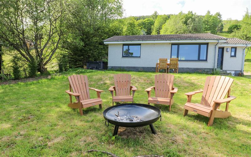 The setting at Beech Cottage, Fearnan near Kenmore