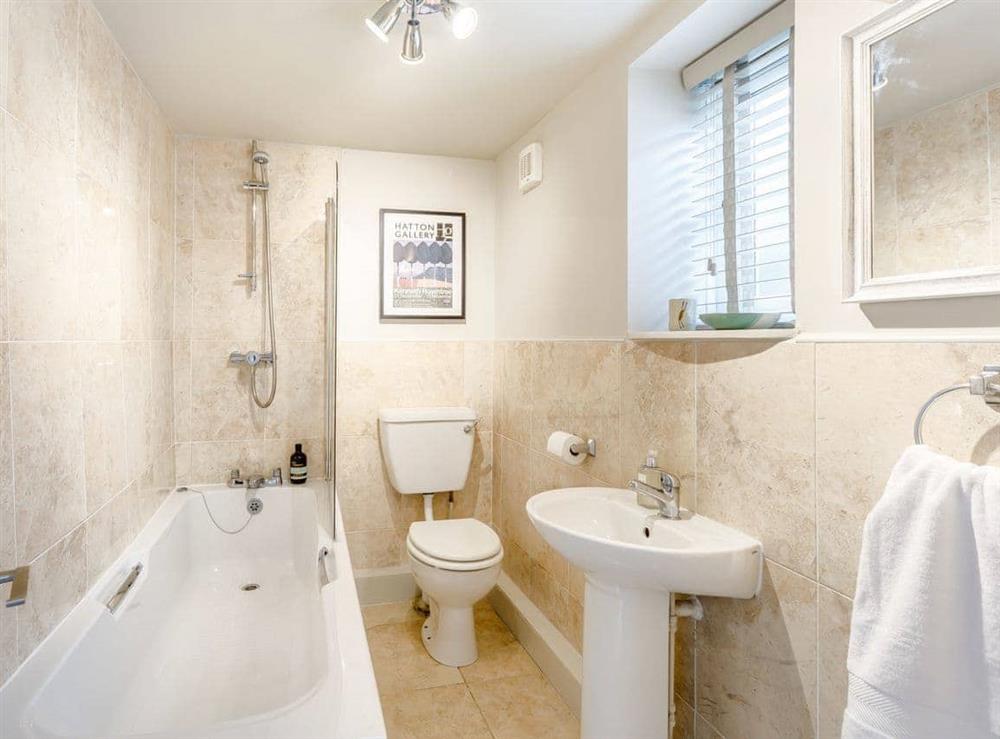 Bathroom at Beech Cottage in Felton, near Warkworth, Northumberland
