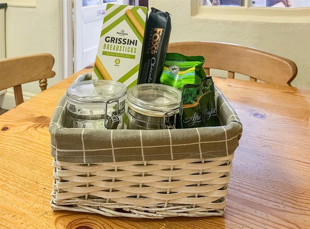 Welcome pack at Beech Cottage in Hartington, Derbyshire