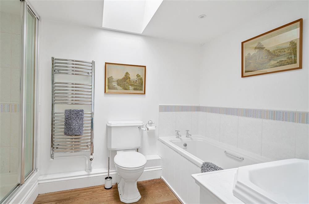 The family bathroom, with separate shower at Beech Cottage, Honiton