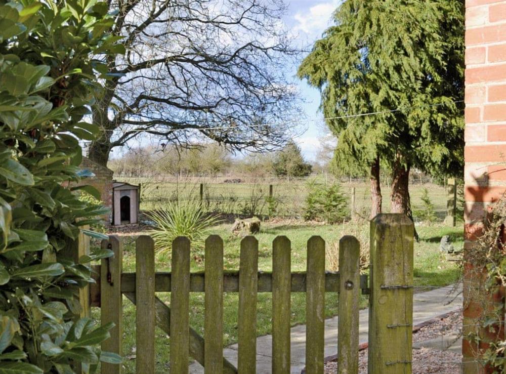 Garden at Beech Cottage in Kirkby on Bain, near Woodhall Spa, Lincolnshire