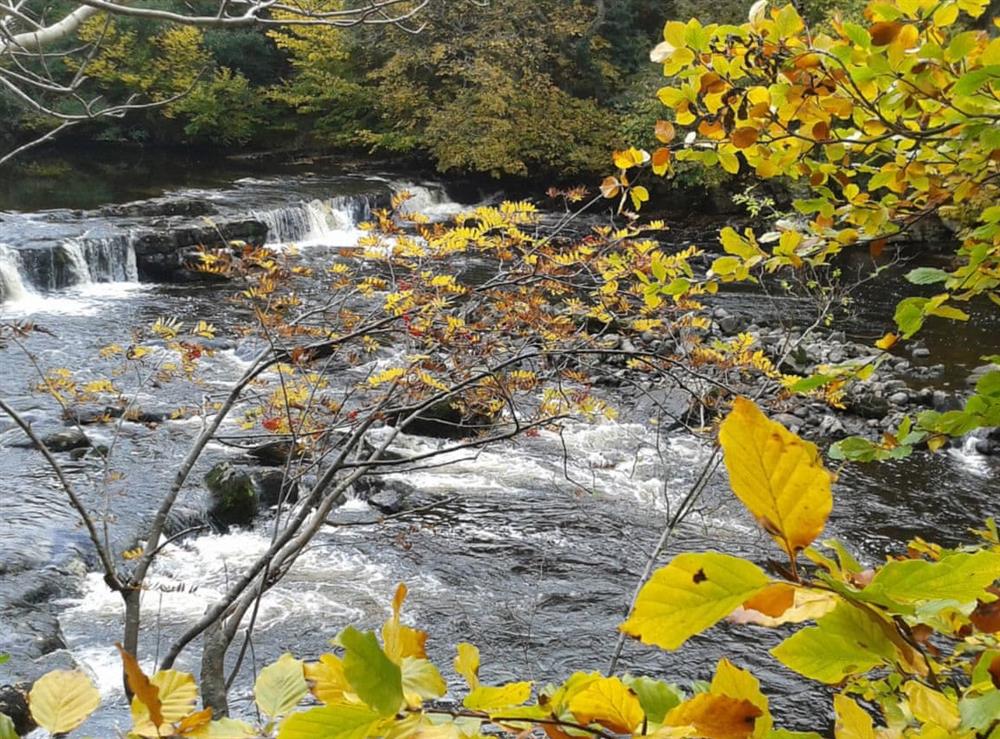 Aysgarth Falls as seen in Robin Hood, Prince of Thieves at Beech Cottage in Leyburn, North Yorkshire