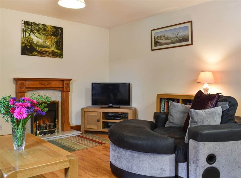 Living area at Beech Cottage in Sneaton, near Whitby, North Yorkshire