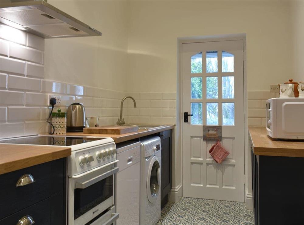 Comprehensively equipped kitchen at Beech Cottage in St Lawrence, near Ventnor, Isle of Wight