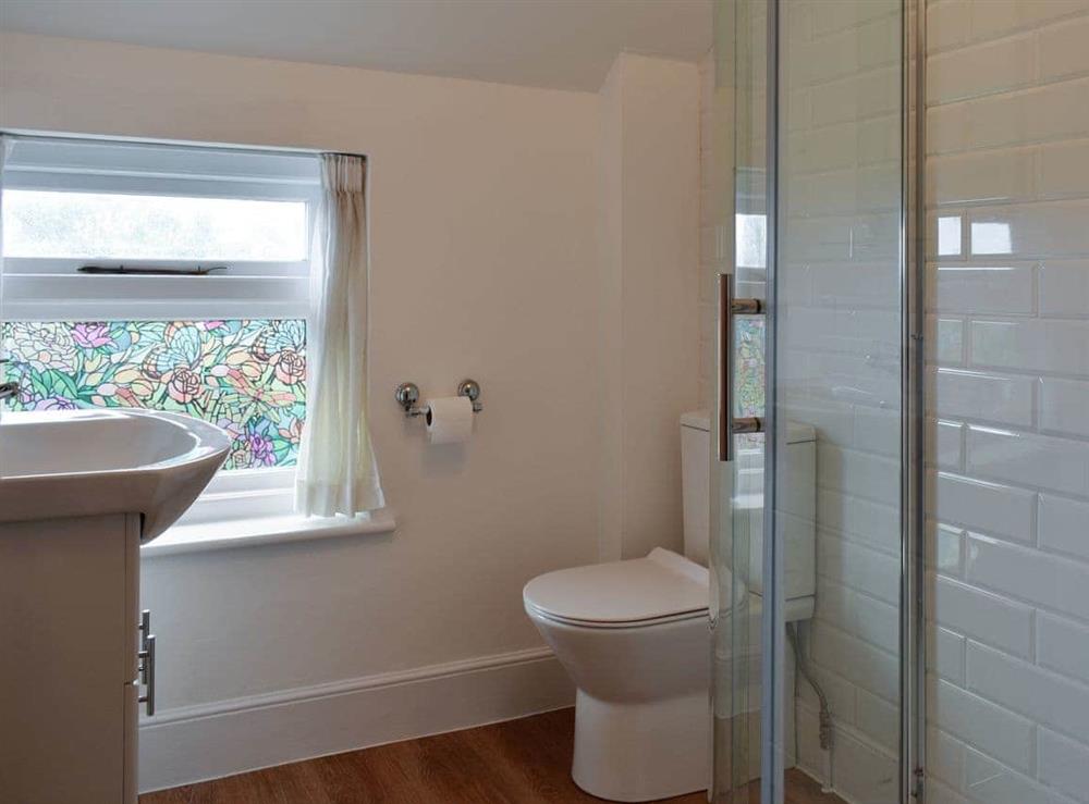 Light and airy shower room at Beech Cottage in St Lawrence, near Ventnor, Isle of Wight