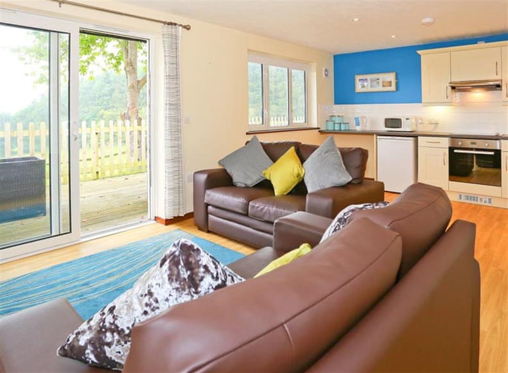 Open plan living space at Beech Cottage in Uckfield, Sussex