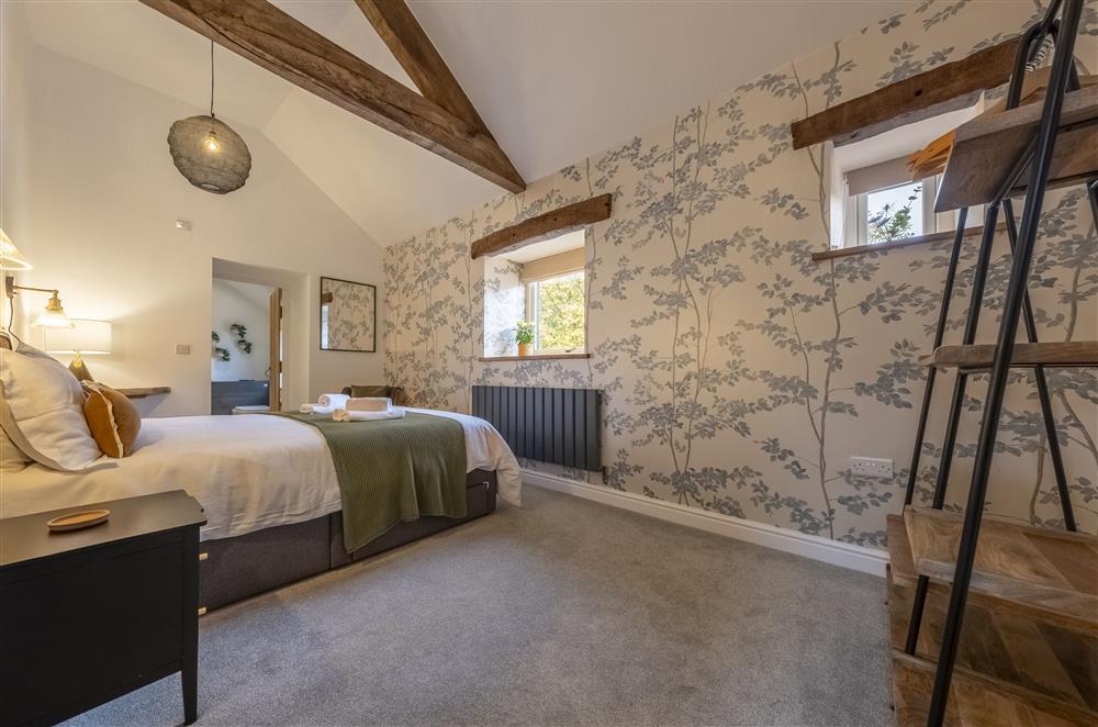 Bedroom one, with beautiful furnishing  at Beech Farm Barns, Buxton