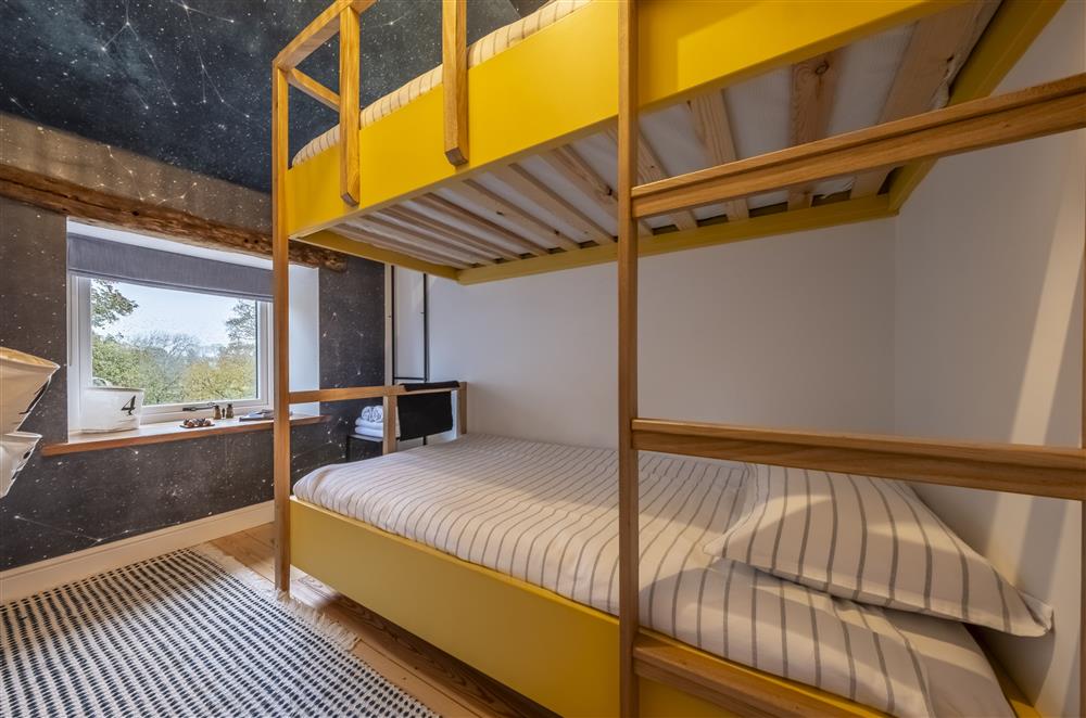 Bedroom three, with 3’ single bunk beds at Beech Farm Barns, Buxton