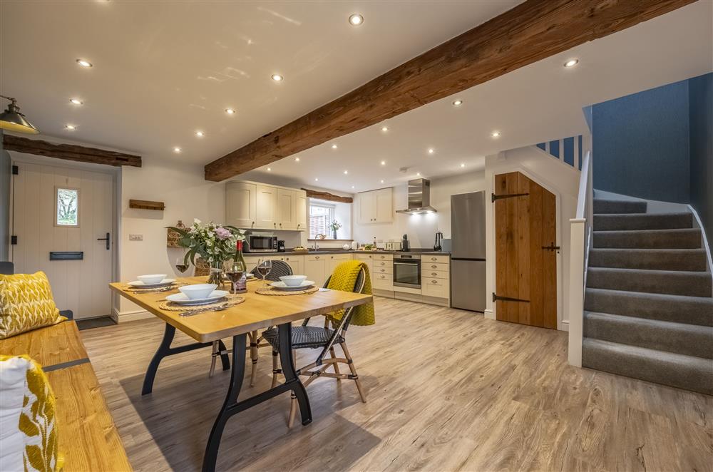 The spacious kitchen and dining area  at Beech Farm Barns, Buxton