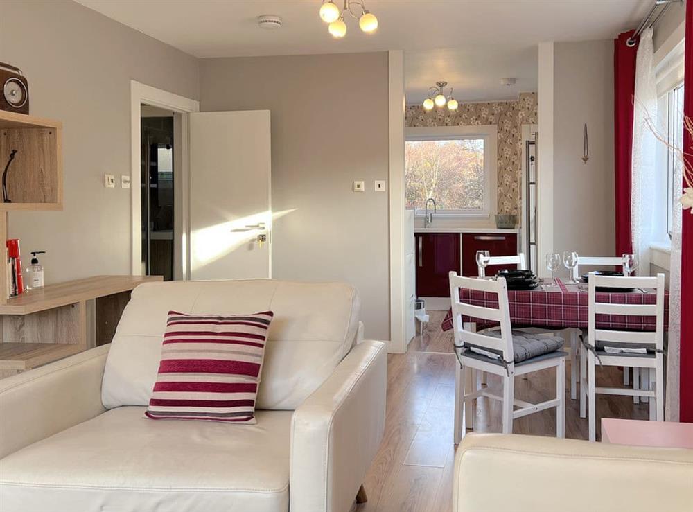 Open plan living space at Beech Gardens in Portree, Isle Of Skye