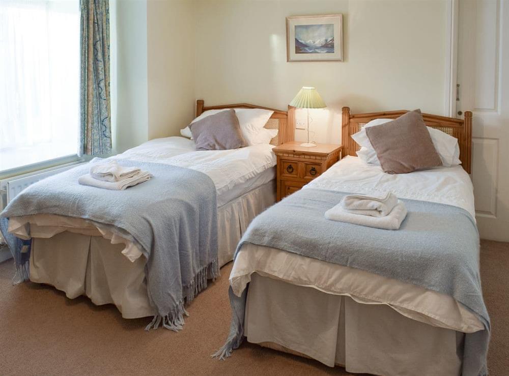 Comfortable twin bedroom at Beech Ghyll in Ambleside, Cumbria