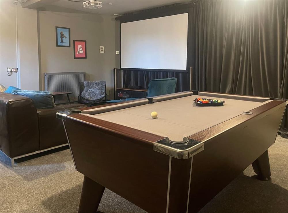 Games room at Beech House in Wainfleet, near Skegness, Lincolnshire