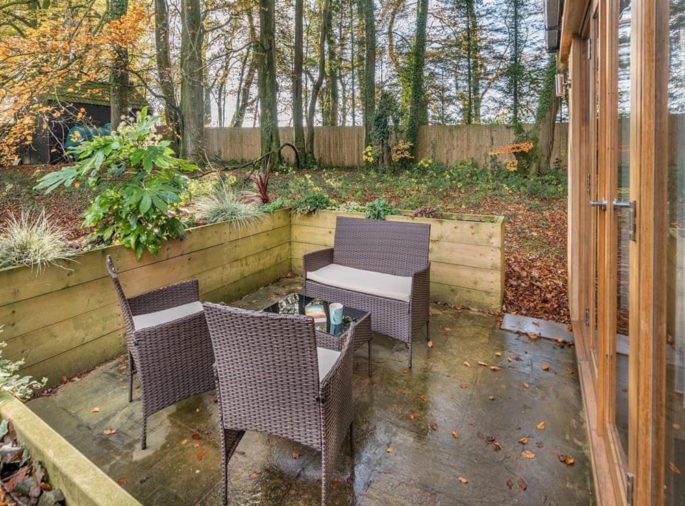 Outdoor area at Beech Lodge in Blagdon, near Cheddar, Somerset