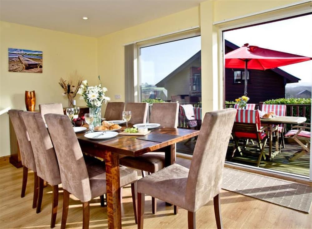 Dining Area at Beech Lodge in Watergate Bay & Mawgan Porth, North Cornwall
