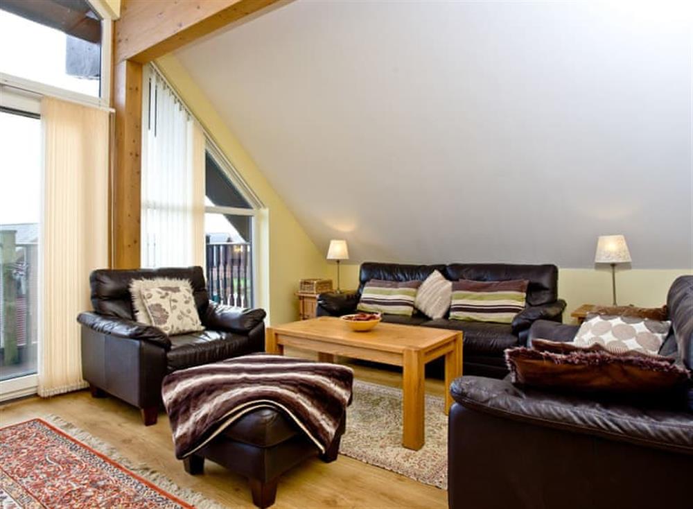 Living area at Beech Lodge in Watergate Bay & Mawgan Porth, North Cornwall