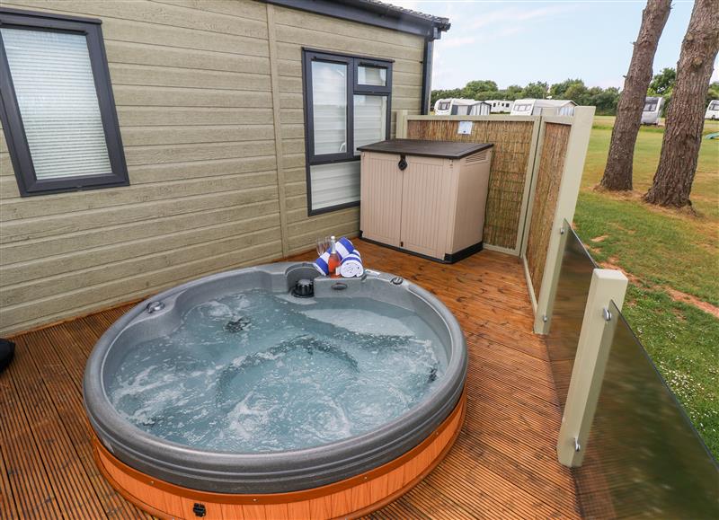 The hot tub at Beechwood Lodge, Hasguard Cross near Broad Haven